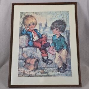 1960s Mid-Century Vintage Poster – Michel Thomas “Big Eye Kids”